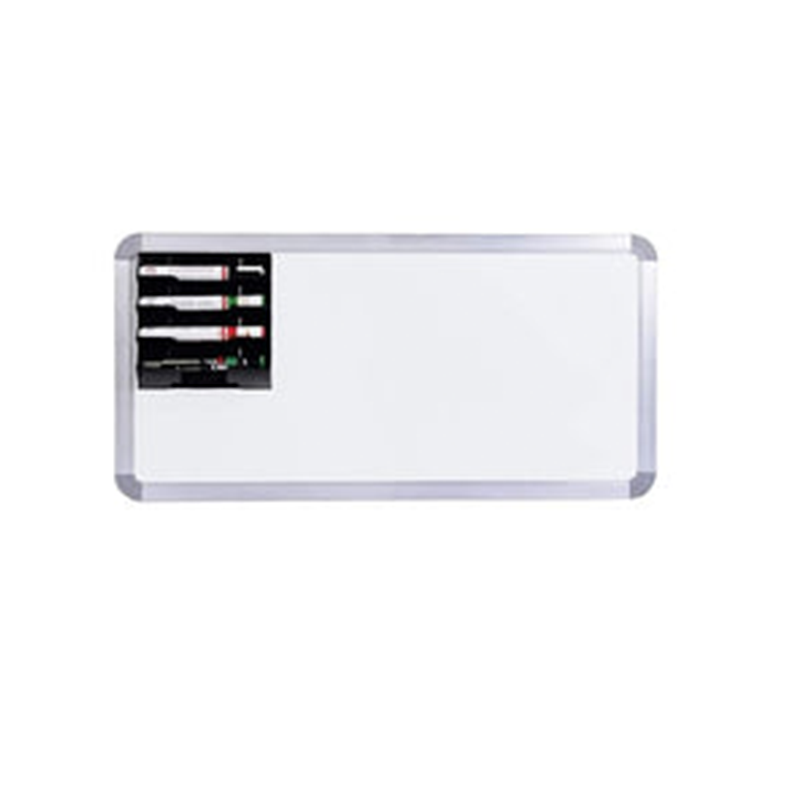 OBASIX® Whiteboard Marker Holder (Magnetic) For School Collage Office|With Two Super Strong Magnets| Material: ABS (Black)