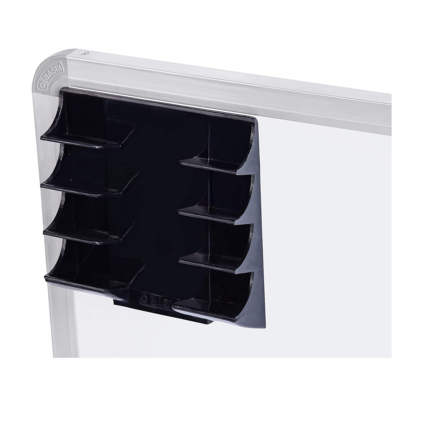 OBASIX® Whiteboard Marker Holder (Magnetic) For School College Office|With Two Super Strong Magnets | Material: ABS (White) - Image 5
