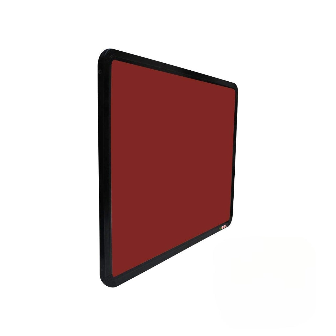 OBASIX® Superior Series Pin-Up Bulletin Notice Board (3x4 Feet) Maroon For School College Office | Powder Coated Black Frame SPBMPCB90120