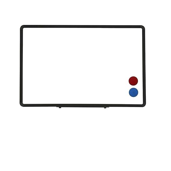 OBASIX® Superior Series White Board 1.5x2 Feet Magnetic | Heavy Aluminium Frame Black SMWBPCB4560