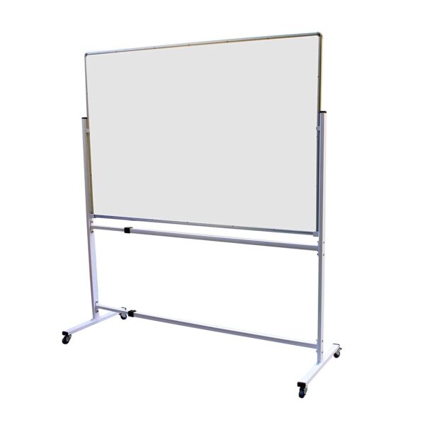 OBASIX® Superior Series White Board 4x8 Feet (Non-Magnetic) | Heavy Aluminium Frame With Movable And Adjustable Whiteboard Stand SMWBWS120240 - Image 3