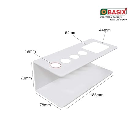 OBASIX®Whiteboard Marker & Duster Holder | Color White In Aluminium - Image 3