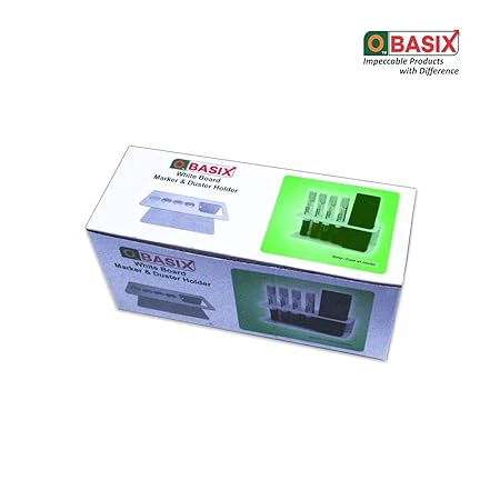OBASIX®Whiteboard Marker & Duster Holder | Color White In Aluminium - Image 6