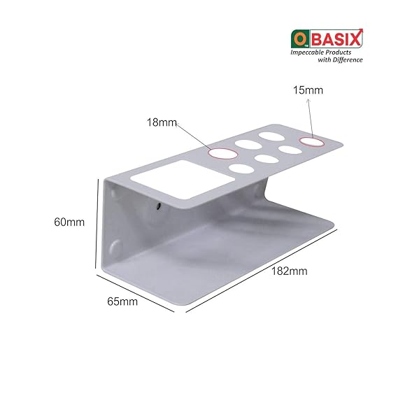 OBASIX®White Board Marker Holder Magnetic With Two Super Strong Magnets | Colour Black - Image 3
