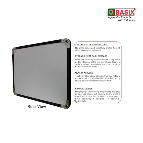 OBASIX® Superior Series Pin-Up Bulletin Notice Board (3x4 Feet) Olive Green | Natural Finesse Heavy Aluminium Frame SPBOG90120 - Image 6