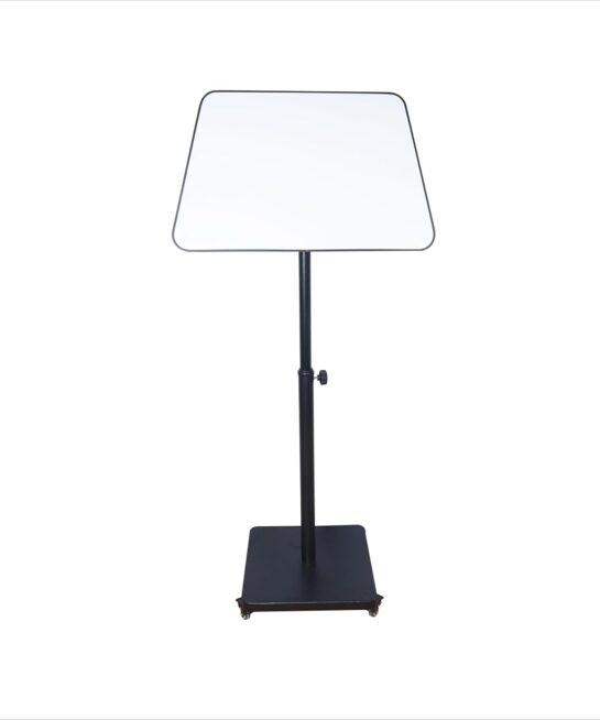OBASIX® Magnetic Whiteboard with Movable and Height Adjustable Stand and 2 inches Lockable Wheels |Powder Coated Black