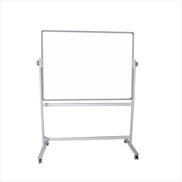 OBASIX® Revolving and Width Adjustable Whiteboard Stand Revolves 360| Powder Coated White| with 2inch Lockable Wheels| Suitable for 4fts to 7fts Board - Image 2