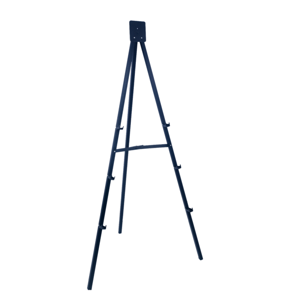OBASIX® 5FT Heavy-Duty Folding Easel Stand | Tripod Display Stand for Whiteboard, Notice Board, Blackboard | Supports Up to 4x4 Ft boards | Ideal for Office, Presentation, Display & Advertising | Powder-Coated Black