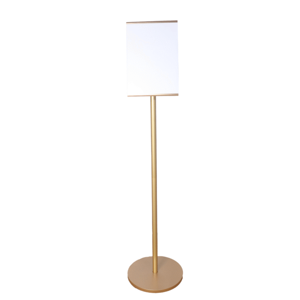 OBASIX® Metal Display Stand with A3 Acrylic Sheet With Angle Adjustment |Powder Coated Golden - Image 4