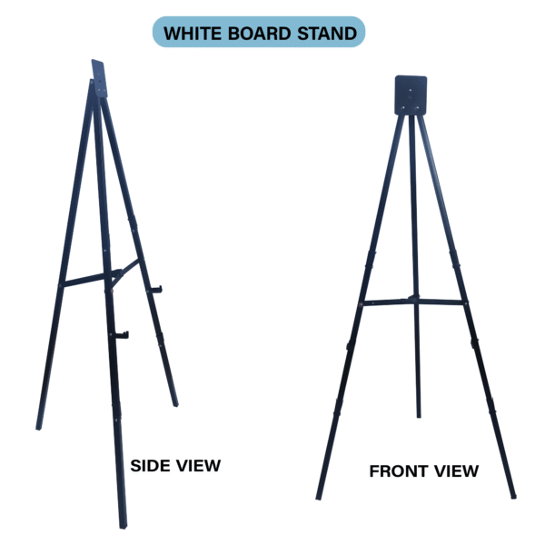 OBASIX® 5FT Heavy-Duty Folding Easel Stand | Tripod Display Stand for Whiteboard, Notice Board, Blackboard | Supports Up to 4x4 Ft boards | Ideal for Office, Presentation, Display & Advertising | Powder-Coated Black - Image 5