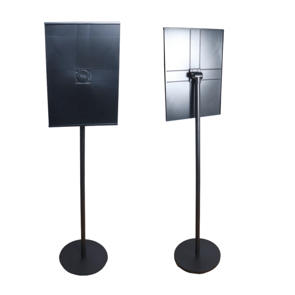 OBASIX® Metal Display Stand with A3 Acrylic Sheet With Angle Adjustment |Powder Coated Black (Black A3) - Image 3