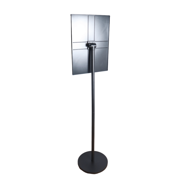 OBASIX® Metal Display Stand with A4 Acrylic Sheet With Angle Adjustment |Powder Coated Black (Black A4) - Image 4
